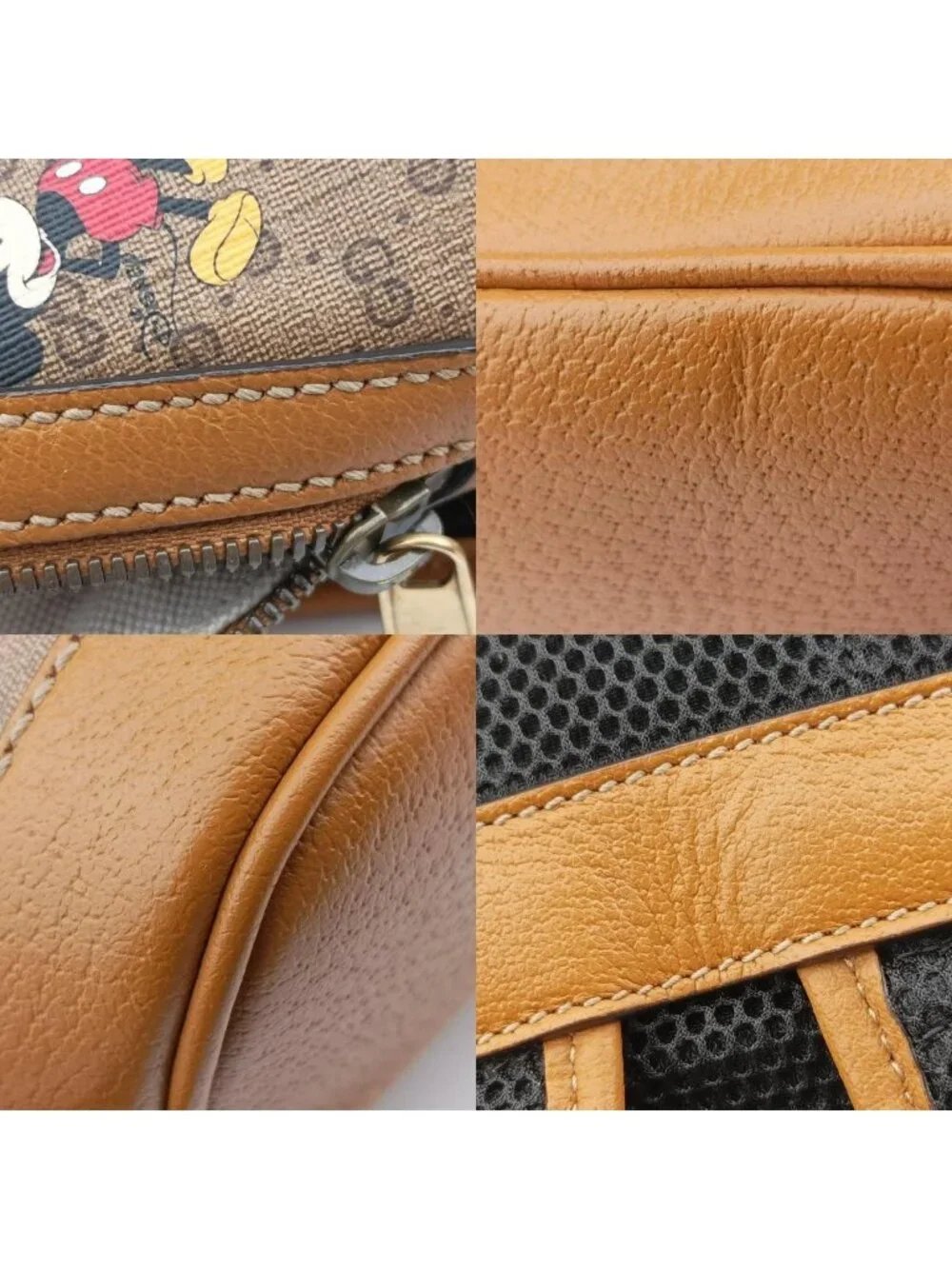 Gucci Three Little Pigs Brown Leather Backpack